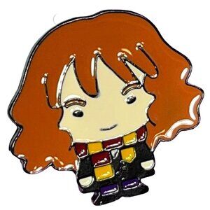 Hermione Red Scarf Lapel Pin Granger Harry Badge Brooch Accessories Jewelry Gift